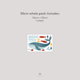 Whale Fabric Decal