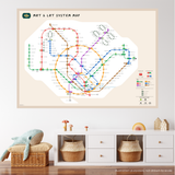 MRT & LRT System Map | Interactive Wall Decal