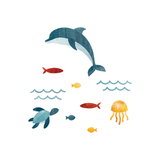 Dolphin Fabric Decal