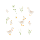 鸭子派对布料贴纸