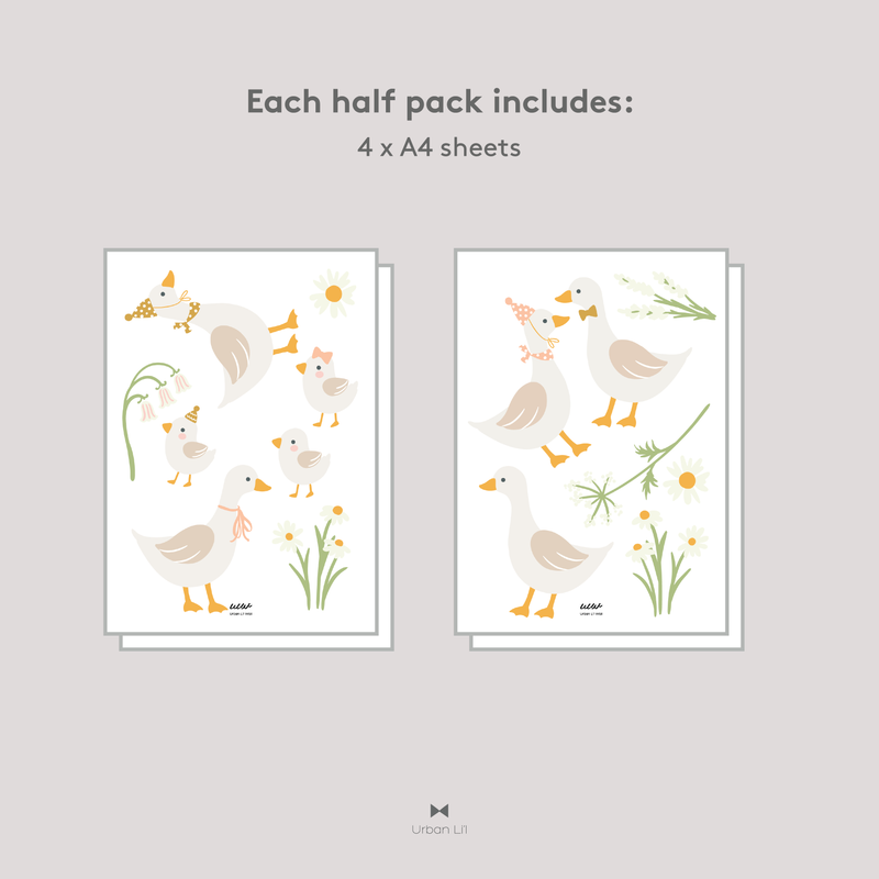 Duck Party Fabric Decal