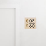Family Name Minimalist Unit Number Signage Pop-up