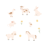 Farmhouse Animals Fabric Decal