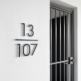 ZEN Minimalist Unit Number Sign