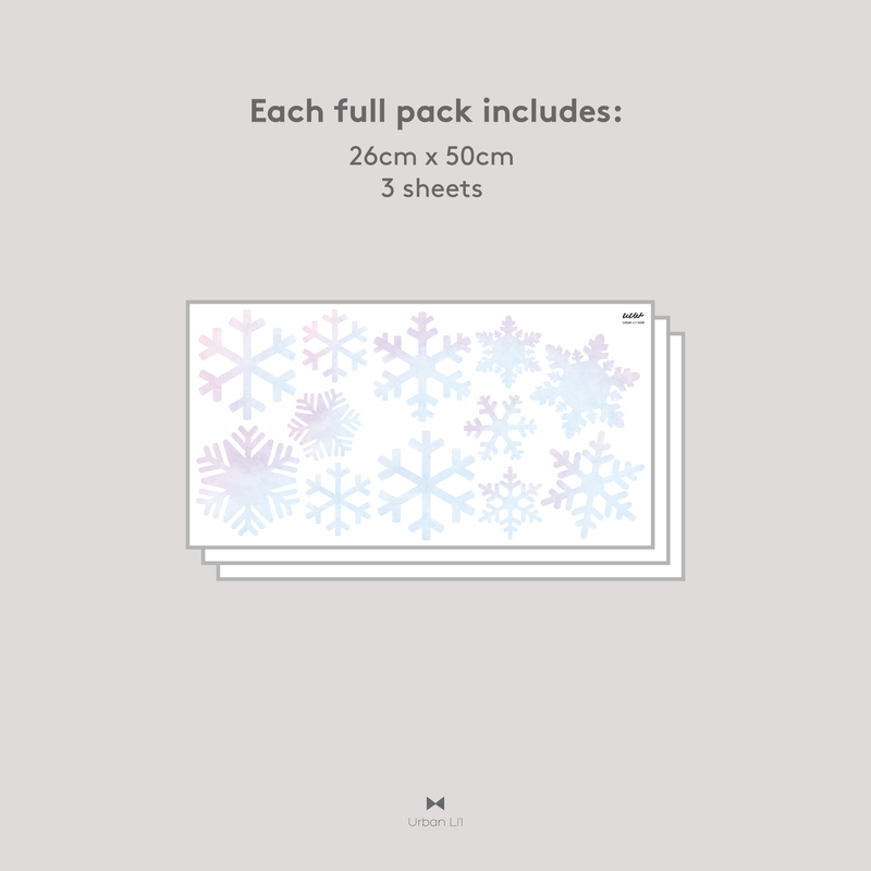 Snowflakes Fabric Decal