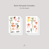 Garden Fairies Fabric Decal