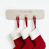 Personalised Christmas Stockings Hanger – Custom Family Name Display