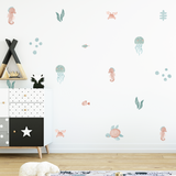 Ocean Life Fabric Decal
