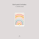 Over The Rainbow Affirmations Wall Art Fabric Decal