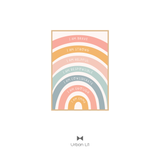 Over The Rainbow Affirmations Wall Art Fabric Decal