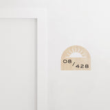 Sunrise Dome Unit Number Signage