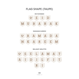 Hari Raya Bunting Fabric Decal