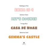 Bouncy Castle Fabric Decal