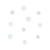 Snowflakes Fabric Decal