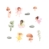 Garden Fairies Fabric Decal