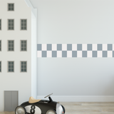Checkered Pattern Wall Border Decal