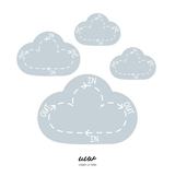 Our Little Playnest x Urban Li'l 联名推出的 Clouds Breeteen Fabric Decal(云朵呼吸布贴)