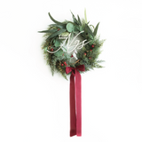 Joy to The World Christmas Wreath
