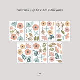 Pastel Fleur Botanica Wall Decal