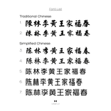 Custom Geometric Pineapple Chinese Plaque