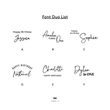 Backdrop Signage -Font Duo