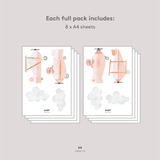 Vintage Planes Fabric Decal