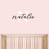 Custom Initial + Name Wall Decal