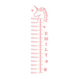 Unicorn Height Chart Wall Decal