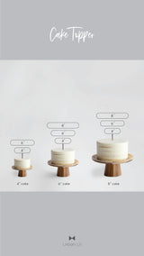 Custom Floating Contoured Cake Topper
