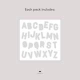 Alphabet Suncatcher Decal