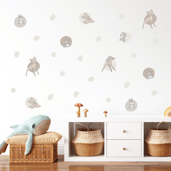 Bambi and Thumper Dots Fabric Decal
