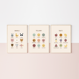 Educational Wall Art Poster -Ages 2 to 5