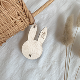 Bunny Face Basket Name Tag