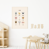 Chinese Educational Wall Art Poster -Ages 2 to 5
