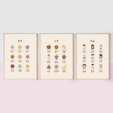 Chinese Educational Wall Art Poster -Ages 2 to 5