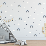 Rainbow Night Sky Fabric Decal