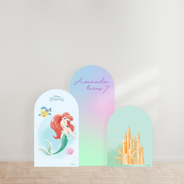 Disney Princesses Watercolour Party Backdrop Boards
