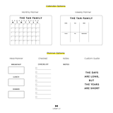 Family Calendar Dry Erase Acrylic Board