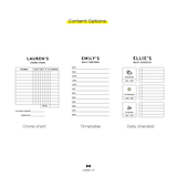 Kids Planner Dry Erase Acrylic Board