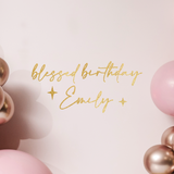 Glitter Removable Decal - Script