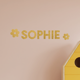 Glitter Removable Decal - Block