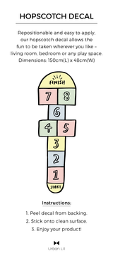 Hopscotch Floor Fabric Decal