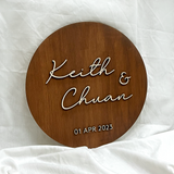 Wedding Pop-up Signage -Round