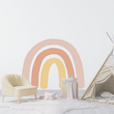 Boho Jumbo Rainbow Fabric Decal - Simple