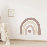 Boho Jumbo Rainbow Fabric Decal - Embellished