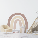 Boho Jumbo Rainbow Fabric Decal - Simple