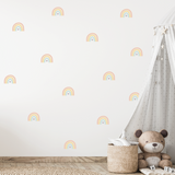 Boho Petite Rainbow Fabric Decal - Embellished