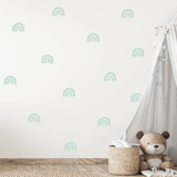 Boho Petite Rainbow Fabric Decal - Embellished