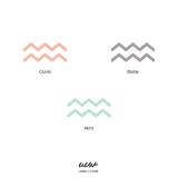 Chevron Lines Fabric Decal by Urban Li'l for Kuhl Home