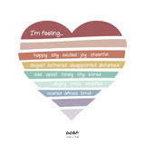 Rainbow Heart Feelings Fabric Decal by Our Little Playnest x Urban Li'l